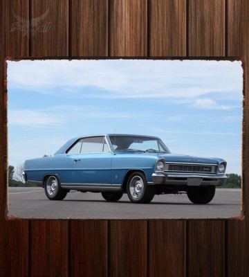 Металлическая табличка Chevrolet Chevy II Nova SS 327 Sport Coupe